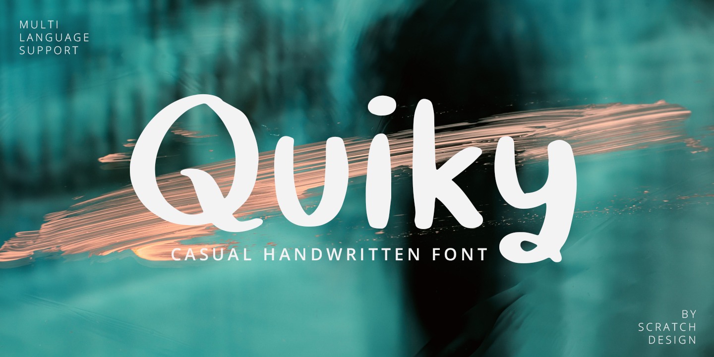 Пример шрифта Quiky
